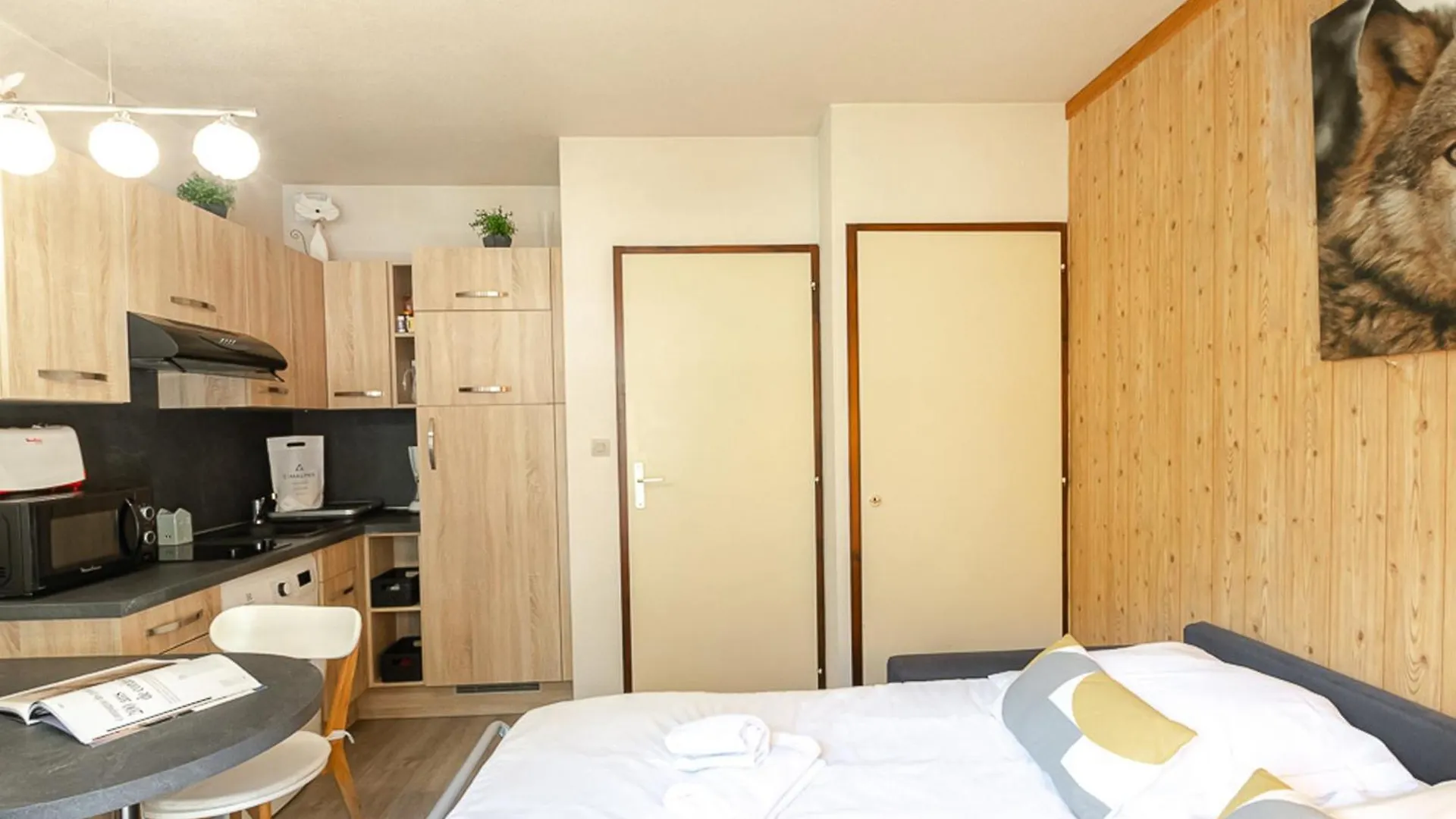 Apartment Chamonix : Studio Charmant, Balcon Vue Mont-Blanc, Parking, Wifi, Animaux Acceptes - Fr-1-343-221